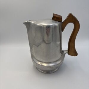 Picquot Ware Vintage Coffee Pot Made in England 1950's Mid-Century Art Deco Chic